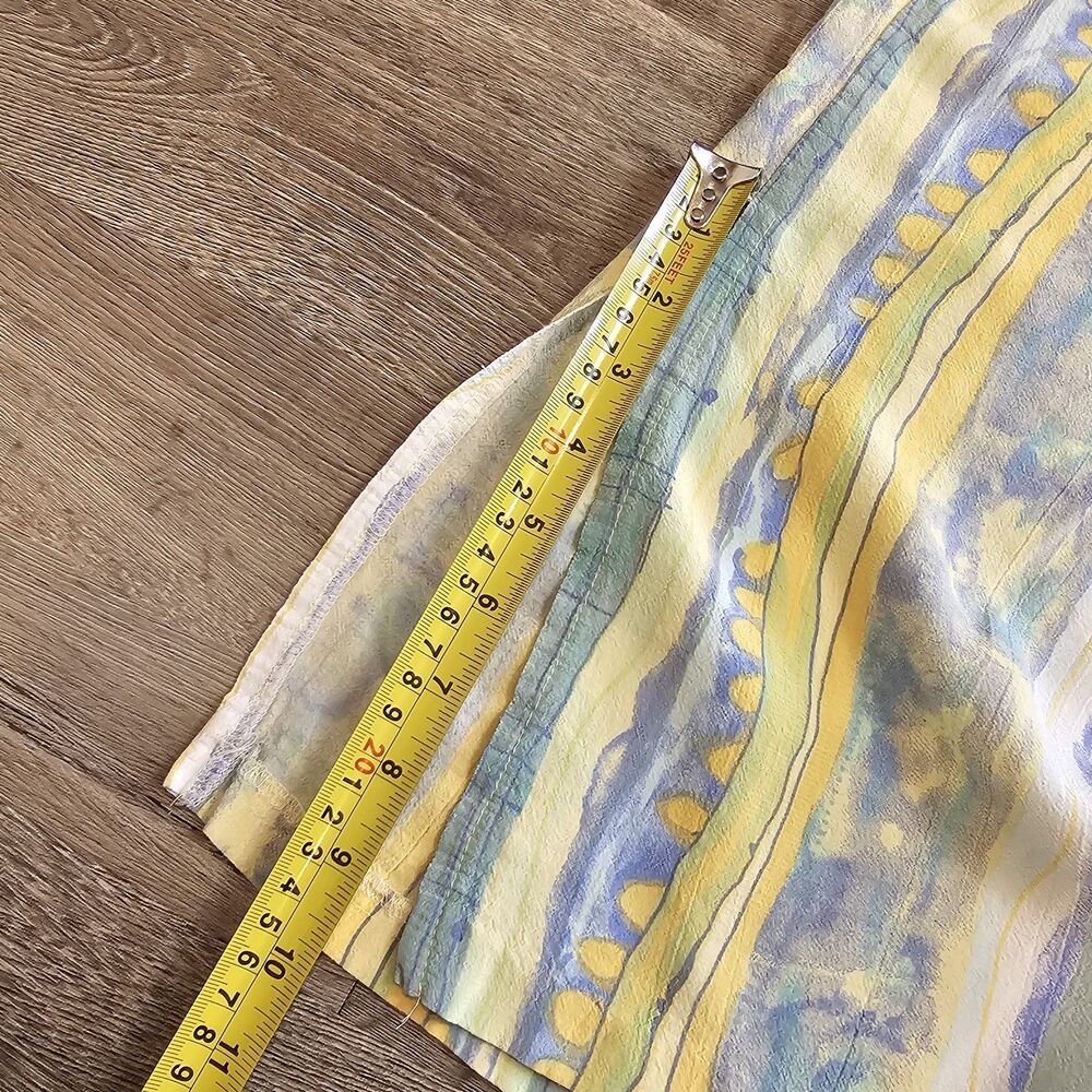 Naturally Yours Hawaii Vintage Patchwork Pastel Dress L Cottagecore Easter Beach - Picture 10 of 11